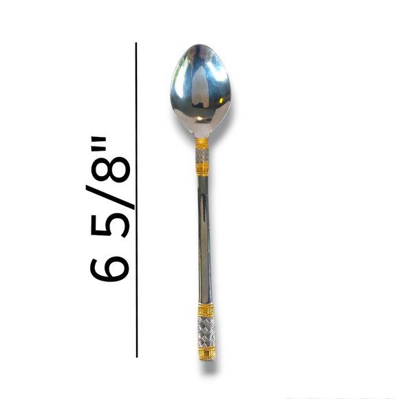 Wallace Golden Corsica 5 Piece Place Setting 18/10 Stainless Steel Flatware - Picture 6 of 10